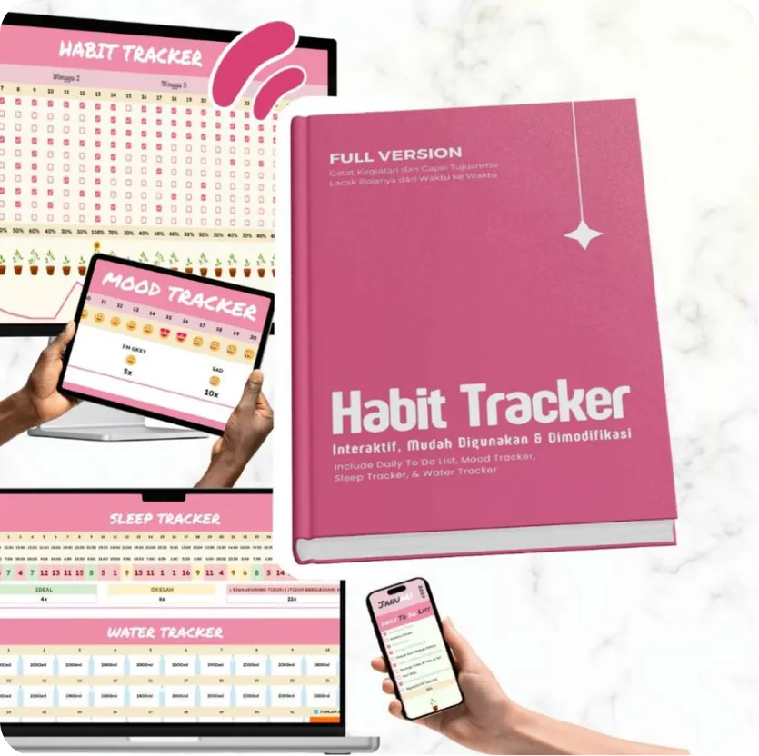 HABIT TRACKER FULL VERSION Bonus!! Daily Todo List, Mood, Sleep, n' Water Tracker